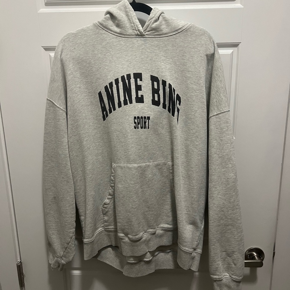 LIKE NEW!! Anine Bing distressed hoodie